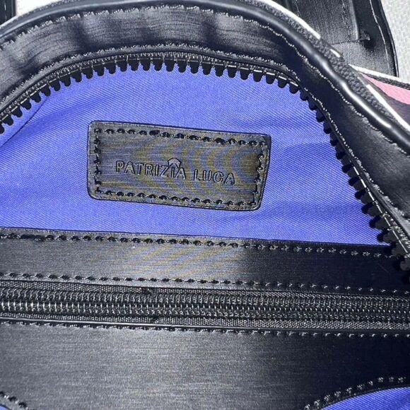 PATRICIA LUCA Milano Geo Shaped Pink Camo Hand Bag Shoulder Strap - Picture 5 of 7